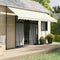 vidaXL - Luifel - uittrekbaar - 400x150 - cm - stof - en - staal - crèmekleurig