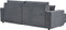 KARILA - Hoekbank met slaapfunctie - Donkergrijs - Rechts - Polyester