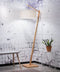 GOOD&MOJO Vloerlamp Andes - Bamboe/Zwart - 72x47x176cm - Scandinavisch,Bohemian - Staande lampen voor Woonkamer - Slaapkamer