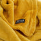 Mica Decorations Famke Fleece Plaid - L180 x B130 cm - Geel