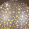 Anna's Collection - B.O.T. Ball Glass Matt Champagne With Stars 12 cm
