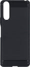 Hoesje Siliconen Geschikt voor Sony Xperia 10 II - Brushed Backcover - Zwart