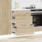 vidaXL - Keuken - onderkast - bewerkt - hout - sonoma - eikenkleurig