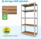BRASQ Stellingkast - Set van 2 - Metalen Opbergrek - 180x90x40 cm - 5 lagen - 175 KG per plank - max 875 KG (2 stuks)
