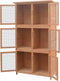 vidaXL - Dierenhok - 6 - kamers - hout