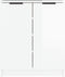 vidaXL - Schoenenkast - 59x35x70 - cm - bewerkt - hout - hoogglans - grijs