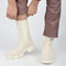 PS Poelman Lynn - Dames Chelsea Enkellaarzen - Nubuck Leer - Licht Beige Taupe - Maat 36