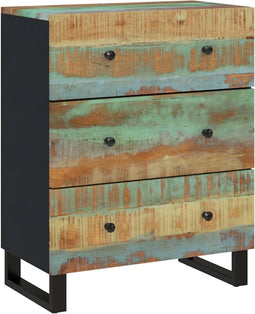 vidaXL - Dressoir - 60x33x75 - cm - massief - gerecycled - hout