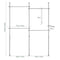 SoBuy KLS03-II-HG - Telescopische Kledingrail - Verstelbaar 124–226 cm x 200–295 cm - Grijs