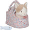 Little Dutch Knuffelkat Marley - Speelgoedset - Bloemenprint tas en knuffelvisje - Multicolor