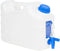 vidaXL - Watertank - met - kraan - 10 - L - kunststof - transparant