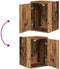 vidaXL - Garage - wandkasten - 2 - st - bewerkt - hout - oud - hout