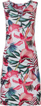 Pastunette Beach - Exotic - Jurk - Ronde hals - Wit met bloemenprint - Maat L