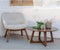 House Nordic Hellerup Salontafel - Rond - Walnoot - 75x36 cm