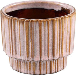 PTMD Zadix Ronde Bloempot - H9 x Ø11 cm - Keramiek - Roze