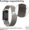 imoshion Milanees magnetisch bandje - Geschikt voor Fitbit Charge 6, Charge 5 - Sterrenlicht - S