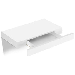 Woltu Zwevende Wandplank - MDF met Lade - 60x20x10 cm - Wit