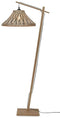 GOOD&MOJO Vloerlamp Tahiti - Bamboe/Zwart - 65x45x150cm - Modern - Staande lampen voor Woonkamer - Slaapkamer