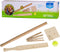 Outdoor Play - Slagbal set - Houten knuppel en plankje - Inclusief tennisbal