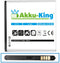 Akku-King 20110650 - Accu 2250mAh - Compatibel met Huawei Honor 2 U9508 Honor Quad Ascend G615 - Wit Zwart