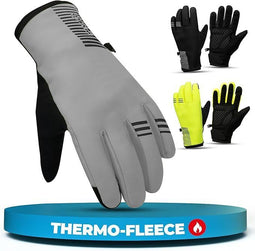 MIVELO Winter Handschoenen - Winddicht - Waterdicht - Touchscreen - 3M Isolatie - Antislip - Grijs