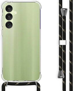 imoshion Hoesje Geschikt voor Samsung Galaxy A35 Hoesje Met Koord - imoshion Backcover met koord - Zwart