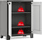 Keter Titan Lage Kast - 2 Planken - 80x44x100cm - Zwart/Grijs