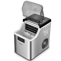 Livsk IJsblokjesmaker - 3,2L - Snelle en Efficiënte IJsblokjesmaker - RVS - 25 x 36 x 38 cm
