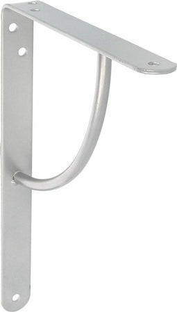 AMIG Plankdrager/planksteun van metaal - gelakt zilvergrijs - H200 x B150 mm - boekenplank steunen - tot 105 kg