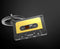Metalmorphose Audio Tape Band Sleutelhanger 3D Metaal - Goud en Zwart