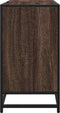 vidaXL - Wastafelkast - 65x33x60 - cm - bewerkt - hout - bruin - eikenkleur