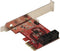 Startech.com 4P6G-PCIE-SATA-CARD - SATA PCIe Kaart - 4x SATA 6Gbps - Low/Full Profile