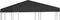 vidaXL - Prieeldak - 270 - g/m² - 3x3 - m - zwart