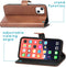 iMoshion Hoesje Geschikt voor iPhone 13 Mini Hoesje - iMoshion Luxe Bookcase - Bruin