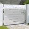 vidaXL - Poort - 100x75 - cm - roestvrij - staal