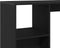 vidaXL - Bartafel - met - Plank - Zwart - Eikenhout - 102,5x46x103,5 - cm - Engineered - Hout