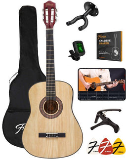 Finesse Akoestische Gitaar - Starterset - Videocursus - 4/4 - Naturel