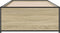 vidaXL - Bedframe - bewerkt - hout - en - metaal - sonoma - eikenkleurig - 90x200 - cm
