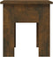 vidaXL - Salontafel - 40x40x42 - cm - bewerkt - hout - gerookt - eikenkleur