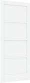 vidaXL - Interne - Deur - 'ORKDAL'Wit - 86x198,5x4 - cm - Massief - Vurenhout