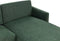 BREDA - Hoekbank - Groen - Linkszijdig - Polyester