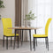 vidaXL - Eetkamerstoelen - 2 - st - fluweel - mosterdgeel