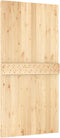 vidaXL - Schuifdeur - met - beslag - 100x210 - cm - massief - grenenhout
