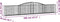 vidaXL - Schanskorven - 4 - st - gewelfd - 400x50x60/80 - cm - gegalvaniseerd - ijzer