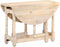 vidaXL - Eettafel - rond - 110x76 - cm - massief - mangohout