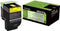 LEXMARK 802XYE - Tonercartridge - Hoog rendement 4000 pagina's - Geel (1-pack)