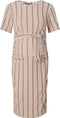 Supermom Jurk Stripe - Zwangerschapsjurk - Korte mouwen bodycon pasvorm - Maat L
