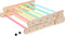 KateHaa Houten Klimdriehoek met Klimwand Pastel - Klimrek - Houten Montessori Speelgoed