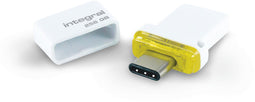 Integral Fusion - Dual USB-C & USB-A - 256GB - Wit