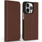 Accezz iPhone 14 Pro - Premium Leather Slim Bookcase - Echt Nappa leer - Bruin